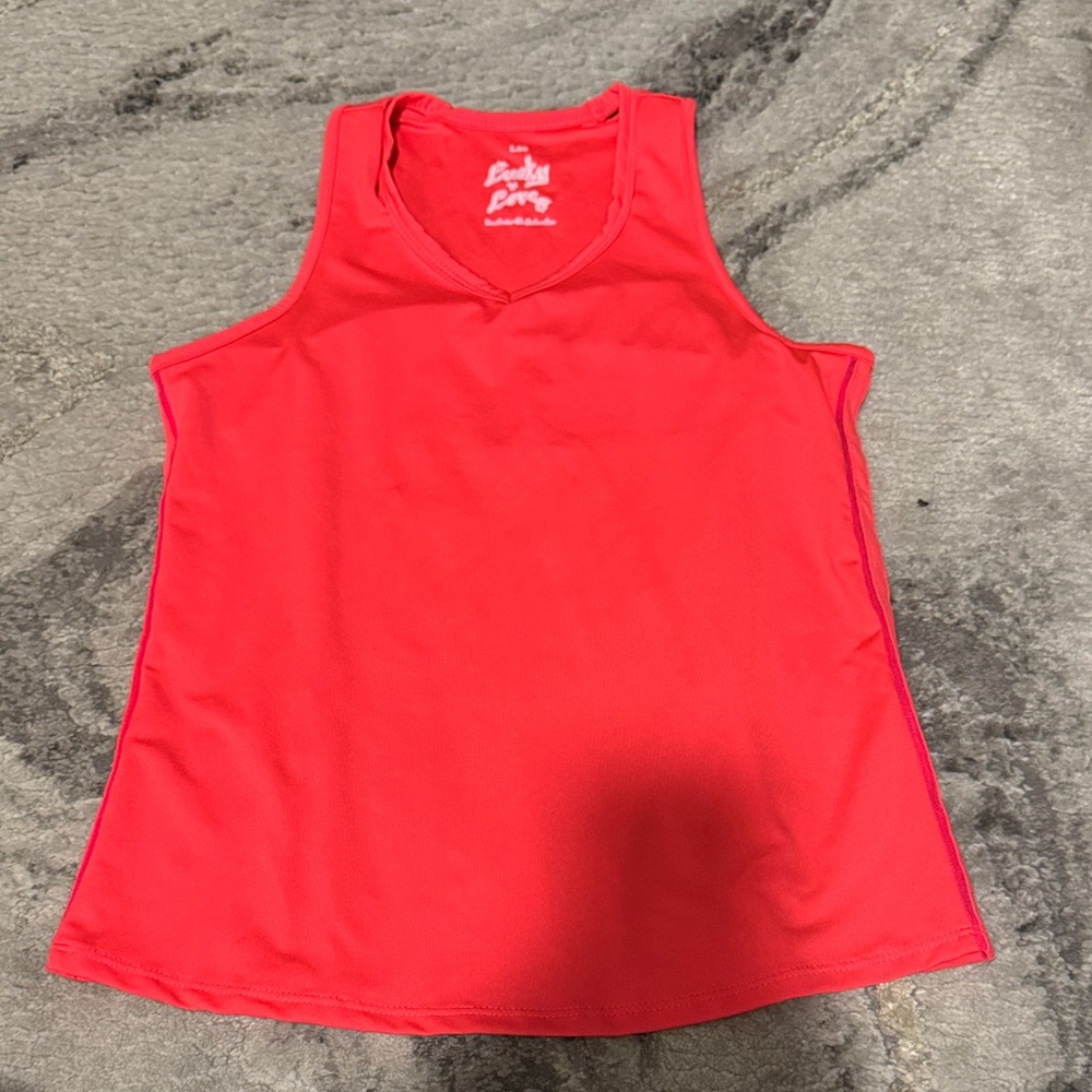 Lucky in Love Neon Pink Tank Top